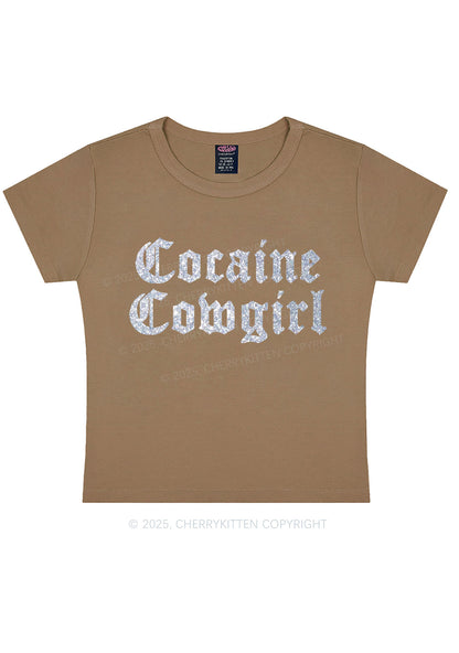 Glitter Cola Cowgirl Y2K Baby Tee Cherrykitten