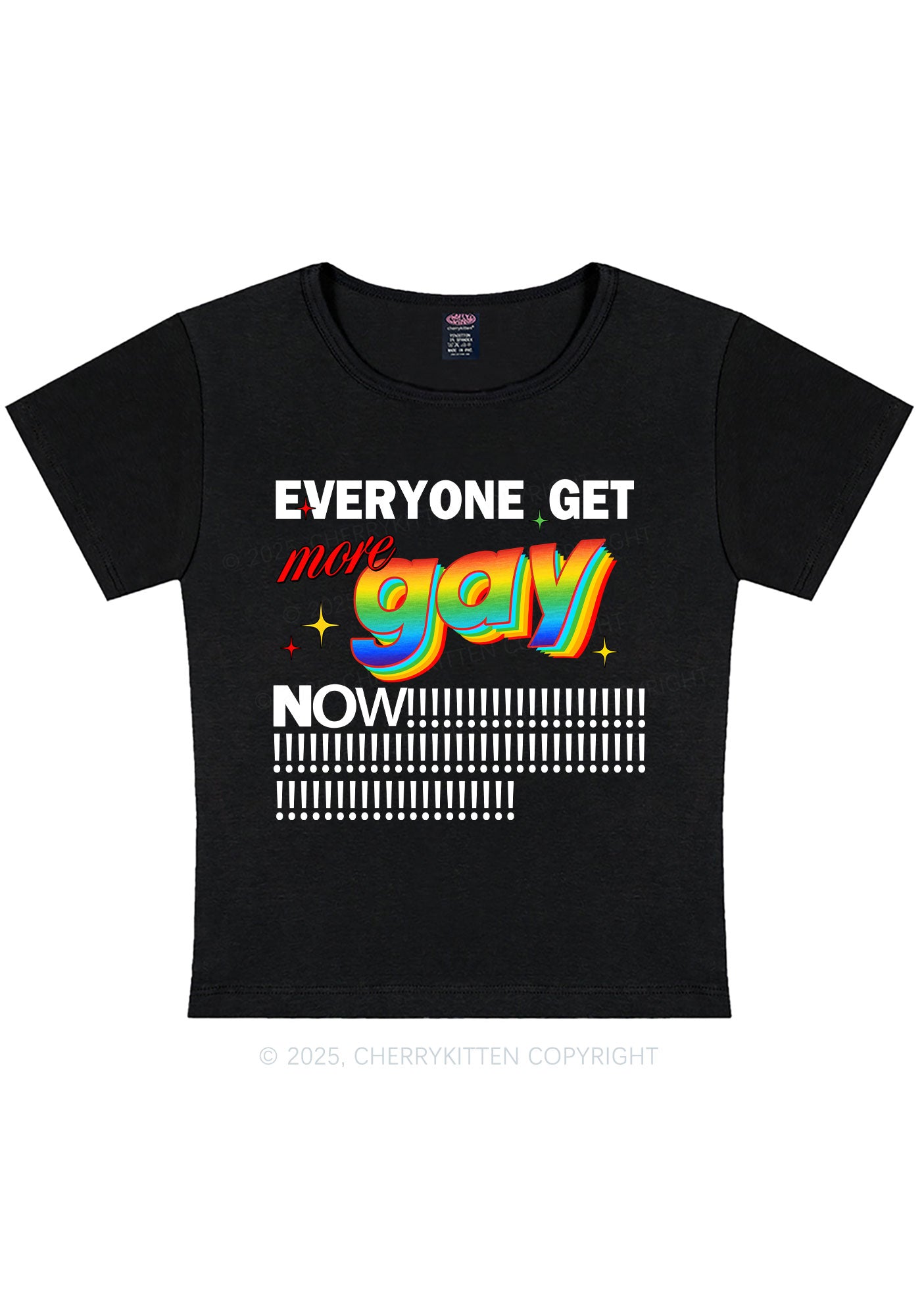 Get More Gay Pride Y2K Baby Tee Cherrykitten