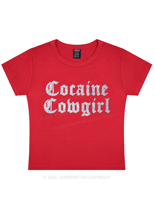 Glitter Cola Cowgirl Y2K Baby Tee Cherrykitten