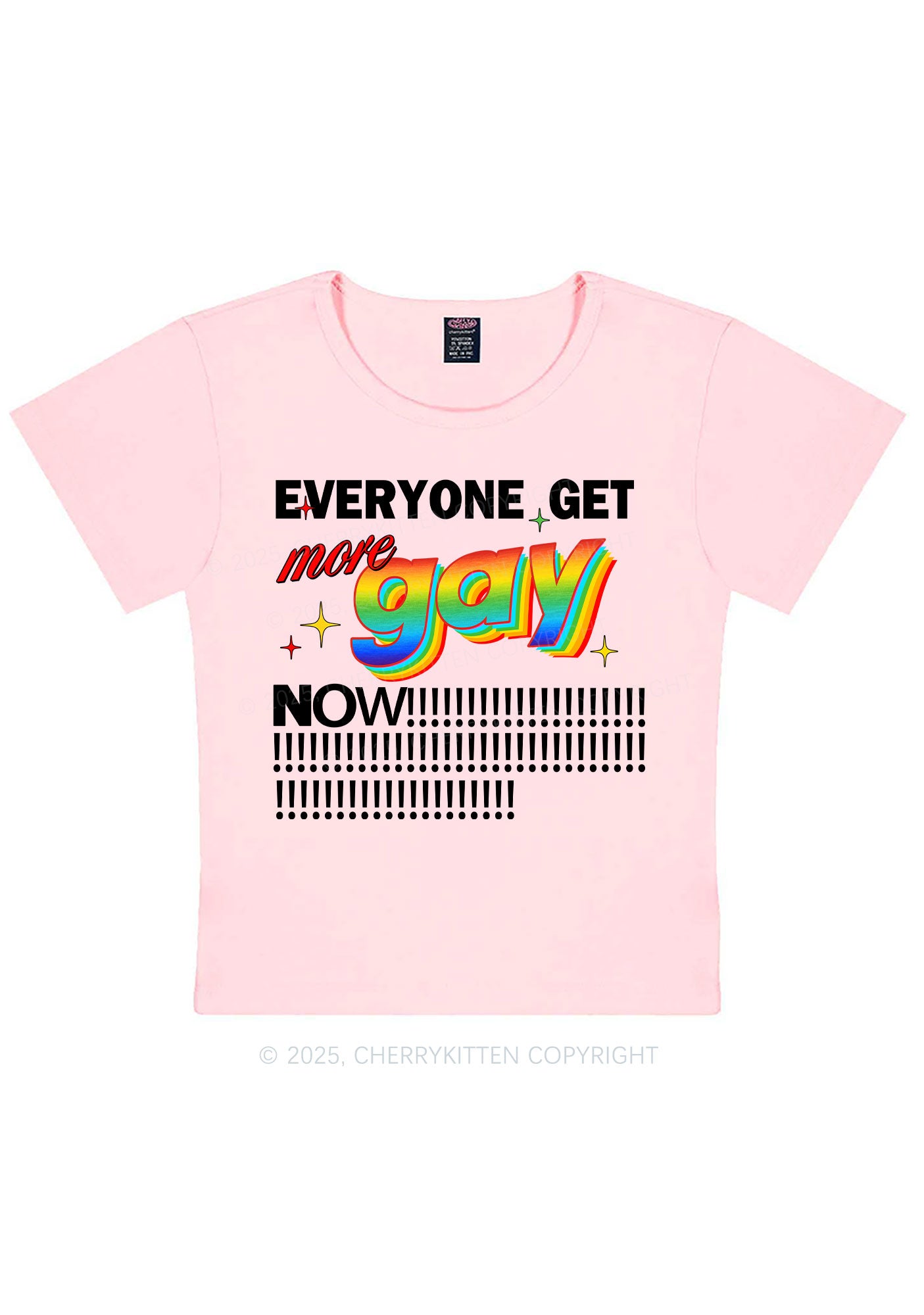 Get More Gay Pride Y2K Baby Tee Cherrykitten