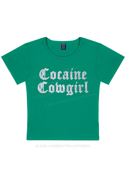 Glitter Cola Cowgirl Y2K Baby Tee Cherrykitten