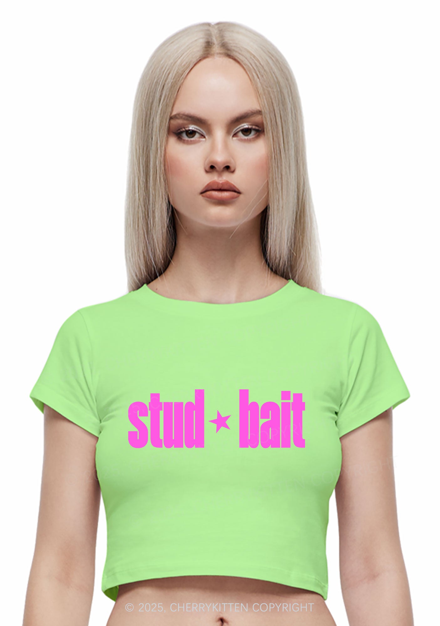 Stud Bait Pride Y2K Baby Tee Cherrykitten