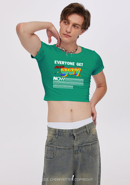 Get More Gay Pride Y2K Baby Tee Cherrykitten