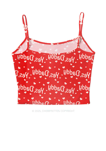 Yes Daddy Y2K Mesh Cami Tank Cherrykitten