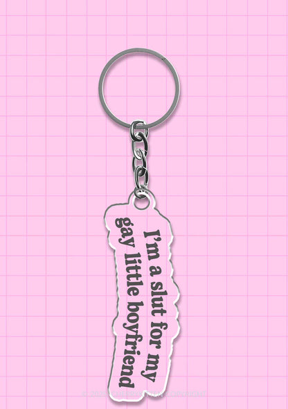 Slxt For My Gay BF Pride 1Pc Y2K Keychain Cherrykitten