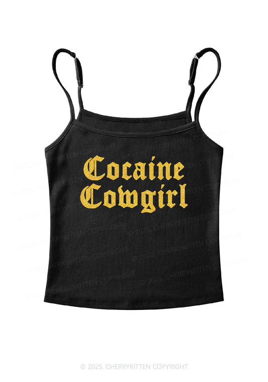 Glitter Cola Cowgirl Y2K Spaghetti Strap Cami Cherrykitten