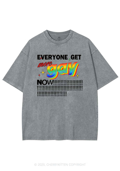 Get More Gay Pride Y2K Shirts Washed Tee Cherrykitten