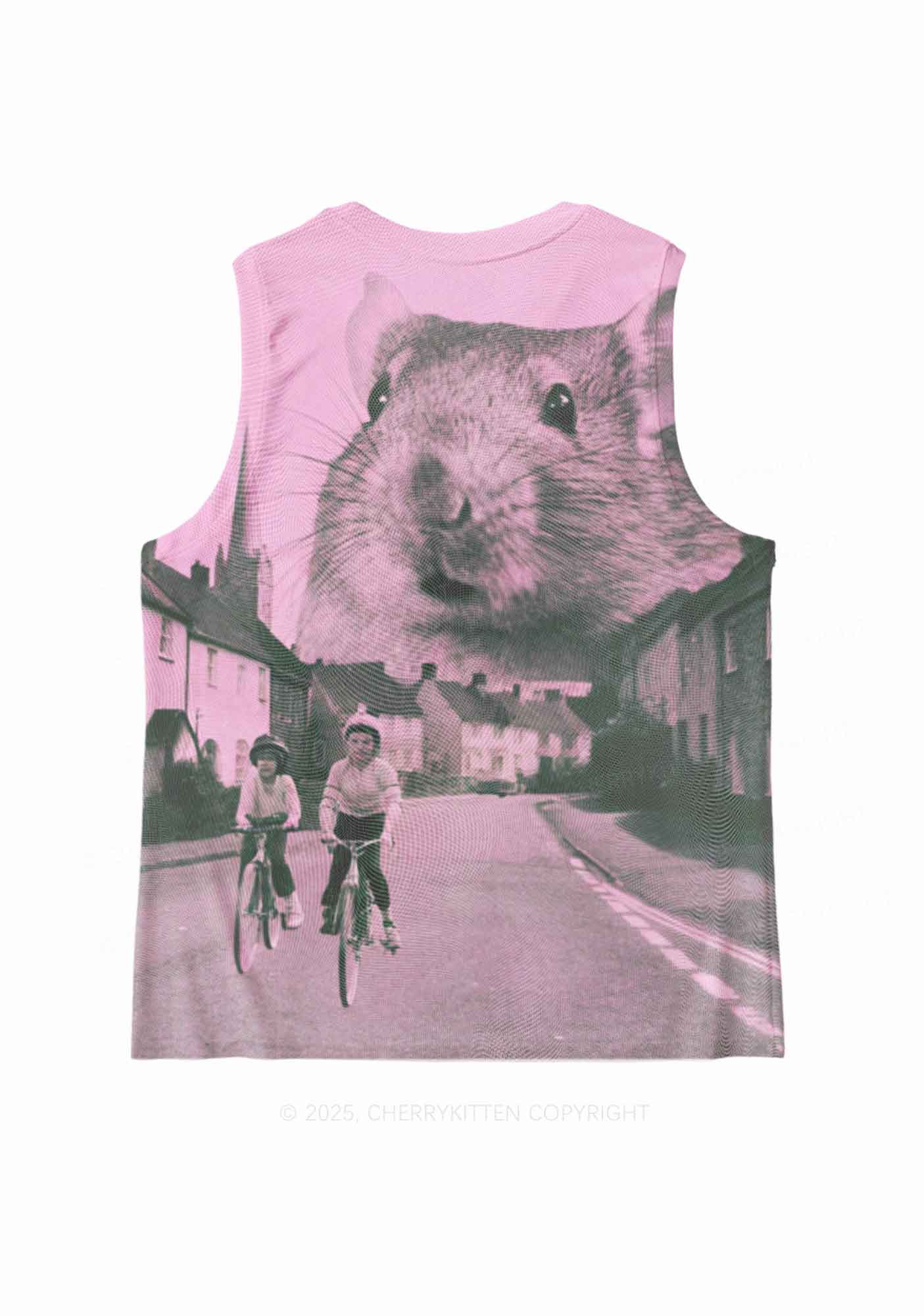 Rat Street Y2K Mesh Muscle Tank Cherrykitten