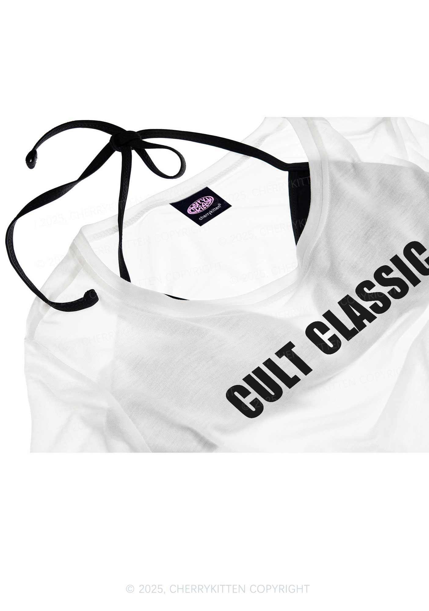 Cult Classic Y2K Sheer Crop Tee Cherrykitten