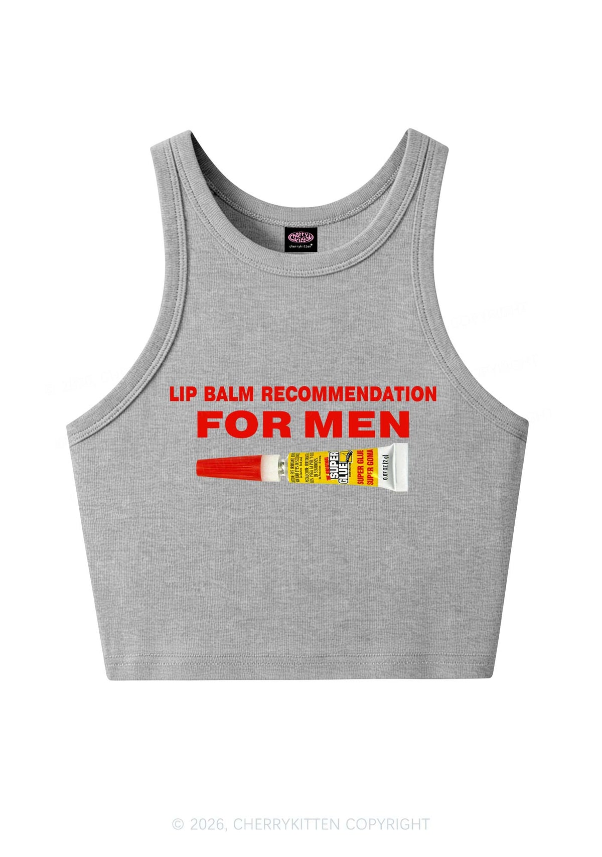 Lip Balm Recommendation For Men Y2K Crop Tank Top Cherrykitten