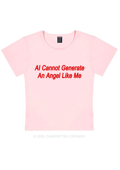 Ai Cannot Generate Angel Y2K Baby Tee Cherrykitten