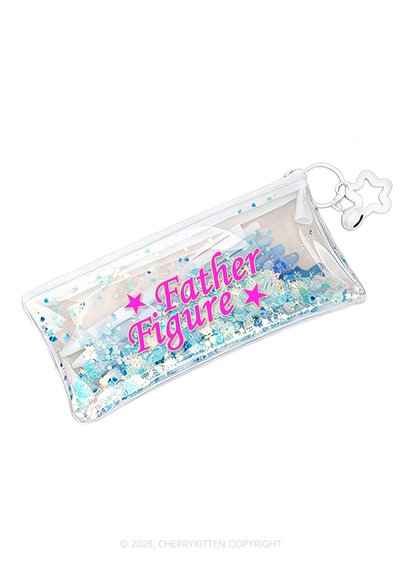 Father Figure Y2K Quicksand Transparent Pencil Pouch Cherrykitten