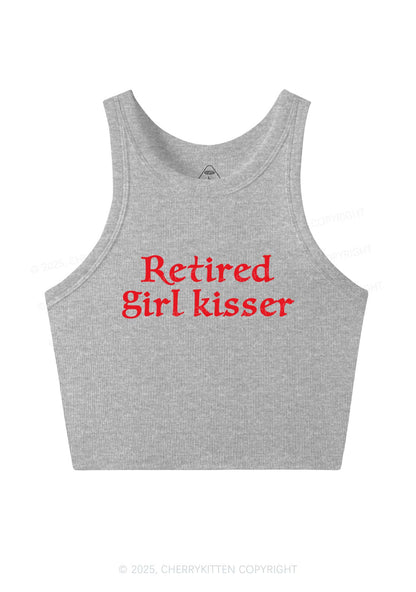 Retired Girl Kisser Pride Y2K Crop Tank Top Cherrykitten