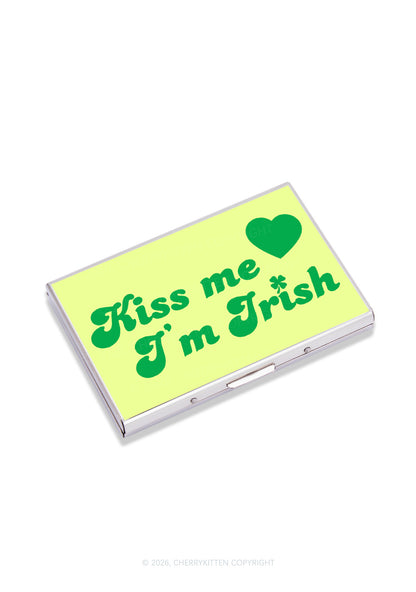 Kiss Me Im Irish St Patricks Y2K Mirror Cigarette Case Cherrykitten