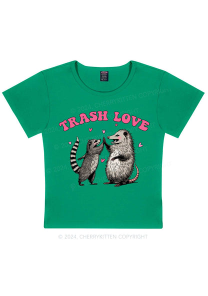Trash Love Y2K Valentine's Day Baby Tee Cherrykitten