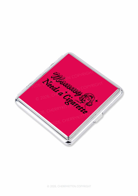 Mommy Needs a Cigarette Y2K Cigarette Case Cherrykitten