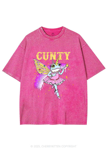 Cxxty Fairy Frog Y2K Shirts Washed Tee Cherrykitten