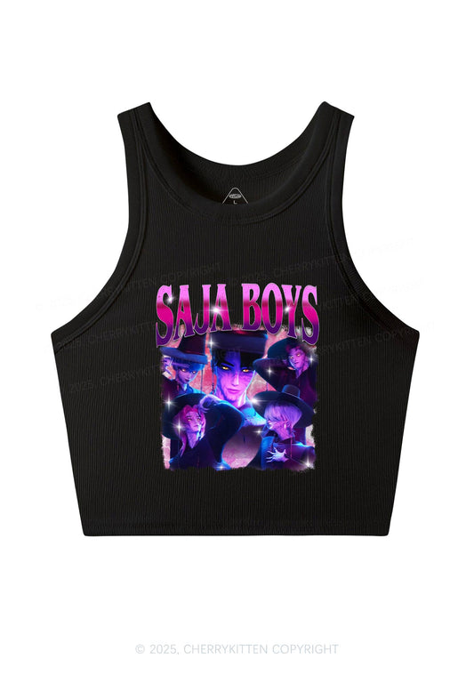Kpop Boy Group Y2K Crop Tank Top Cherrykitten