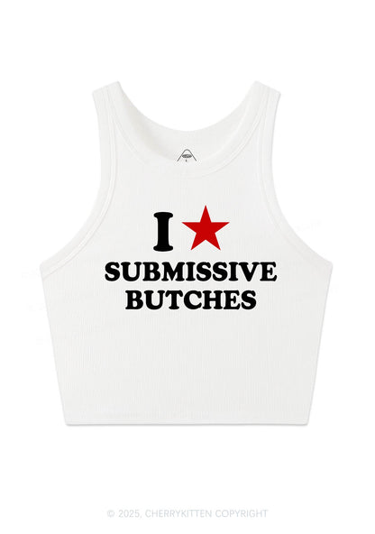 I Love S Butches Y2K Crop Tank Top Cherrykitten