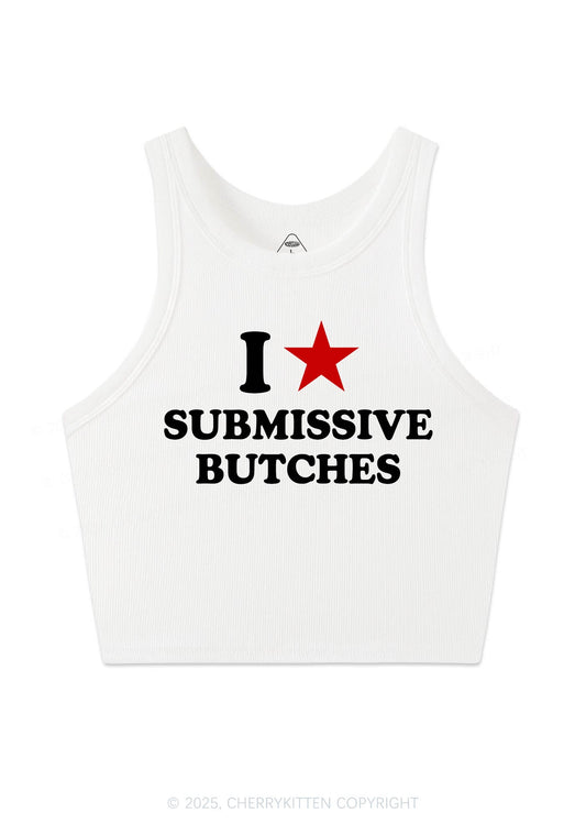I Love S Butches Y2K Crop Tank Top Cherrykitten