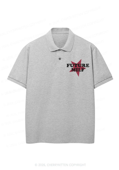 Embroidered Future Mxxf Y2K Polo Shirts Cherrykitten