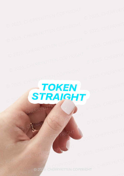 Token Straight Pride 1Pc Y2K Sticker Cherrykitten