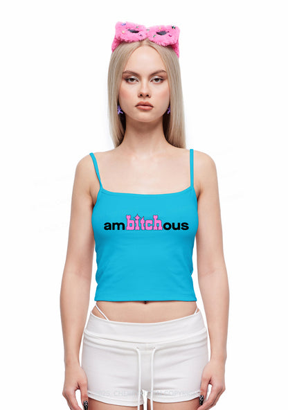 Ambxxchous Y2K Spaghetti Strap Cami Cherrykitten