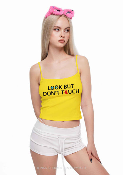 Look Dont Touch Y2K Spaghetti Strap Cami Cherrykitten