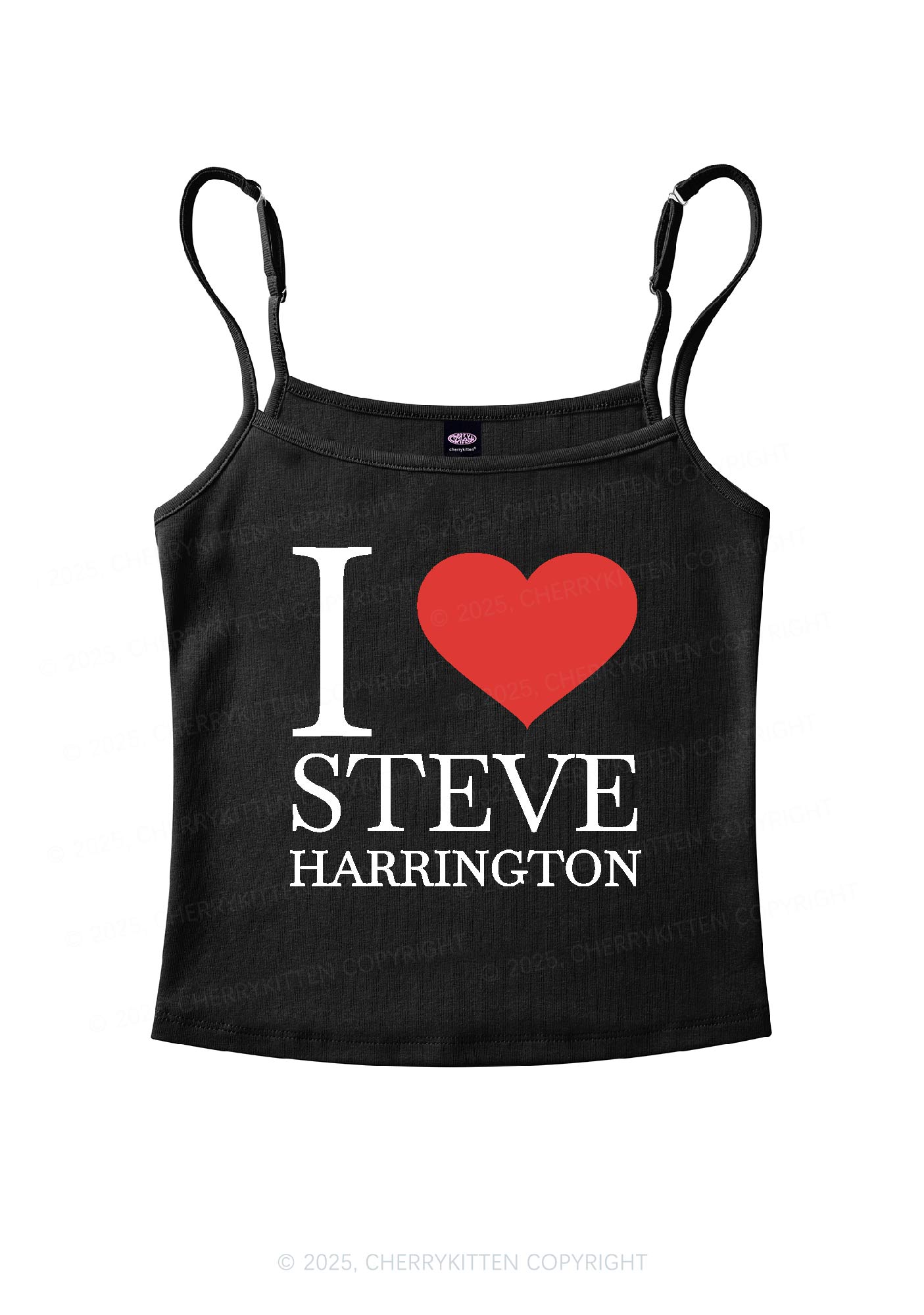 I Love SH Y2K Spaghetti Strap Cami Cherrykitten