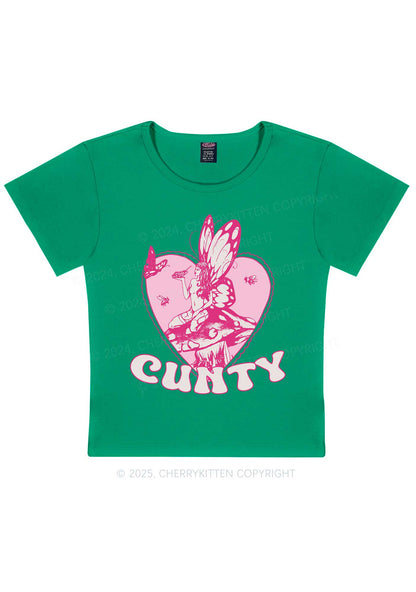 Butterfly Cxnty Y2K Baby Tee Cherrykitten