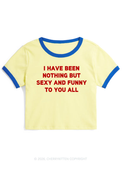 I Have Been Funny Y2K Ringer Tee Cherrykitten