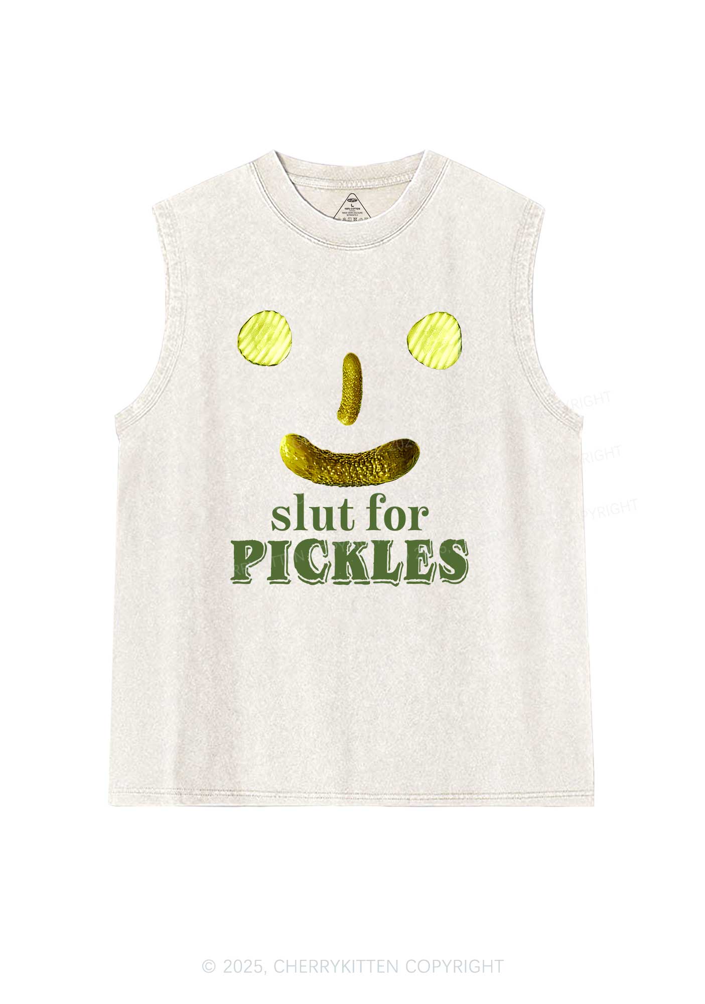 Slxt For Pickles Y2K Washed Muscle Tank Cherrykitten