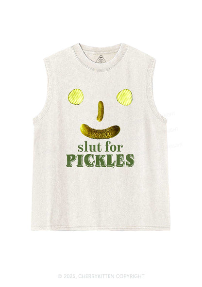 Slxt For Pickles Y2K Washed Muscle Tank Cherrykitten