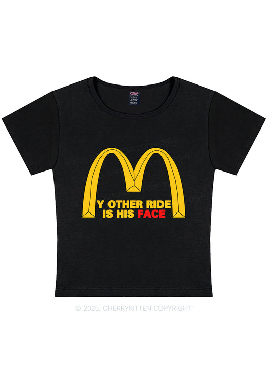 Ride His Face Y2K Baby Tee Cherrykitten
