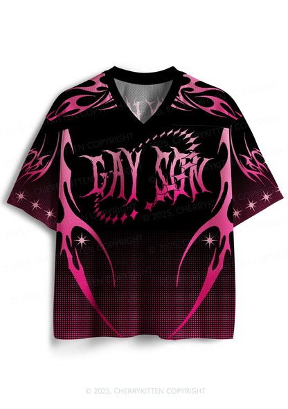 Custom Punk Gay Son Pride Y2K Sport Jersey Shirts Cherrykitten