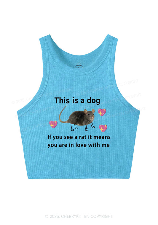 If You See Rat Y2K Crop Tank Top Cherrykitten