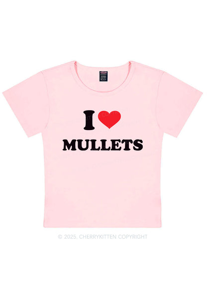 I Love Mullets Y2K Baby Tee Cherrykitten