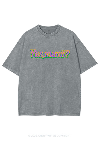 Yes Mardi Y2K Shirts Washed Tee Cherrykitten