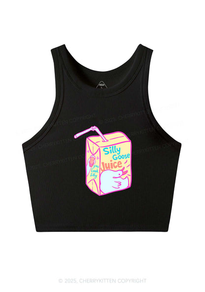 Look Silly Goose Juice Y2K Crop Tank Top Cherrykitten