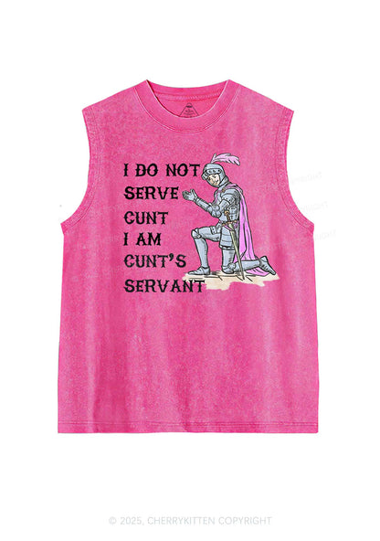I Am Cxxt Servant Y2K Washed Muscle Tank Cherrykitten