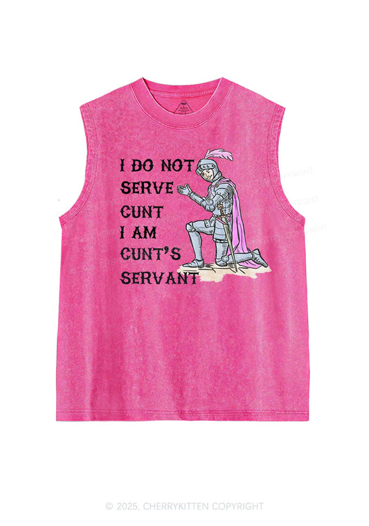 I Am Cxxt Servant Y2K Washed Muscle Tank Cherrykitten