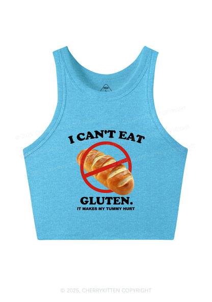 I Cant Eat Gluten Y2K Crop Tank Top Cherrykitten