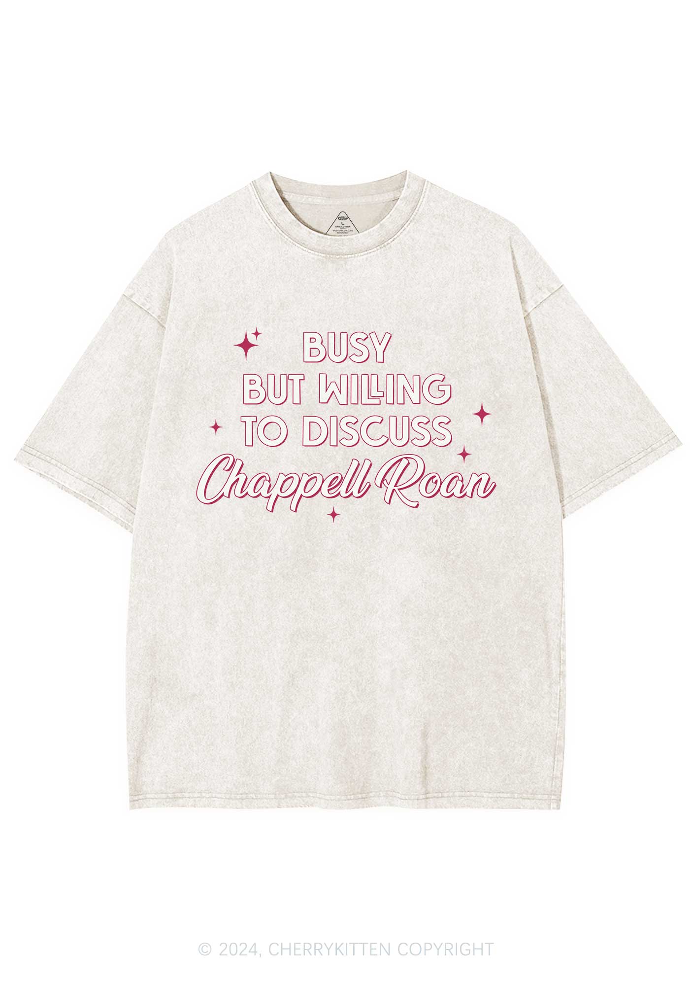Busy But Willing To Discuss Y2K Washed Tee Cherrykitten
