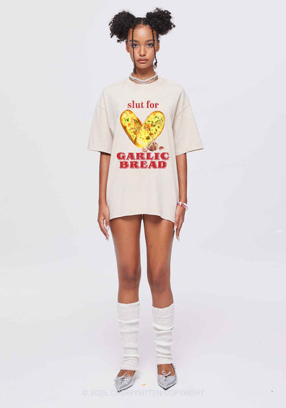 Slxt For Garlic Bread Y2K Shirts Washed Tee Cherrykitten