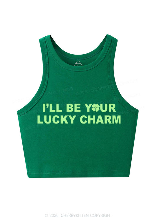 Be Your Lucky Charm St Patricks Y2K Crop Tank Top Cherrykitten