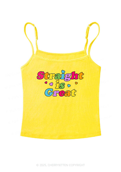 Straight Is Great Pride Y2K Spaghetti Strap Cami Cherrykitten