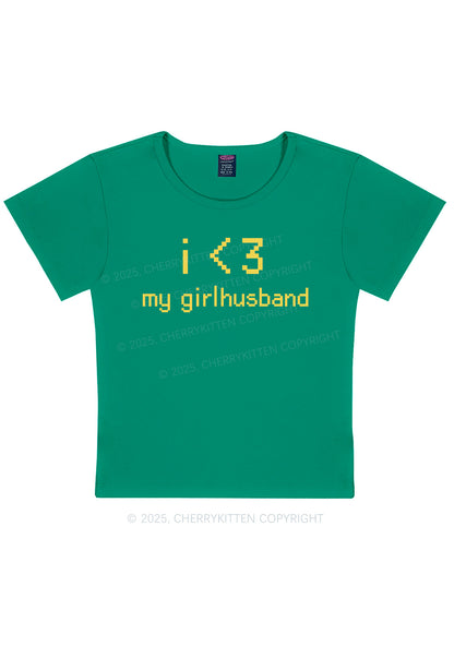 I Love My Girlhusband Y2K Baby Tee Cherrykitten
