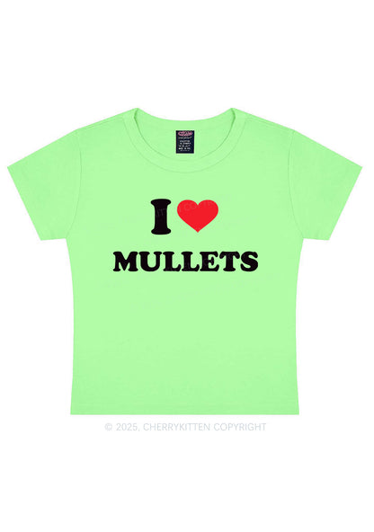 I Love Mullets Y2K Baby Tee Cherrykitten