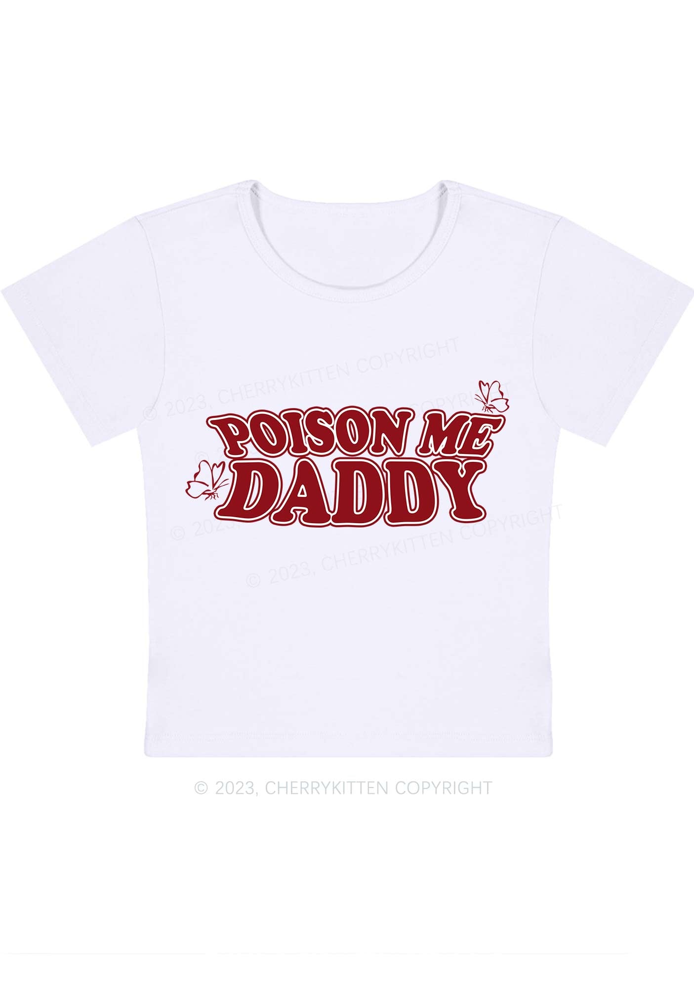 Curvy Poison Me Daddy Baby Tee Cherrykitten