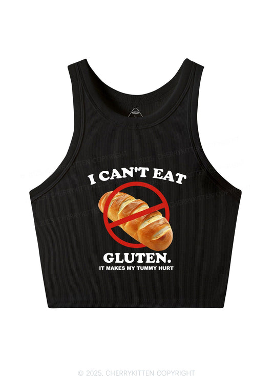 I Cant Eat Gluten Y2K Crop Tank Top Cherrykitten